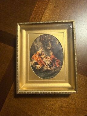 Gold Framed Classic Oval Print